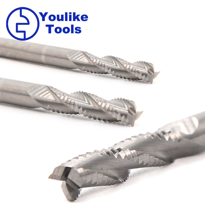 1/4" Shank 3-Flute Upcut Spiral End Mill