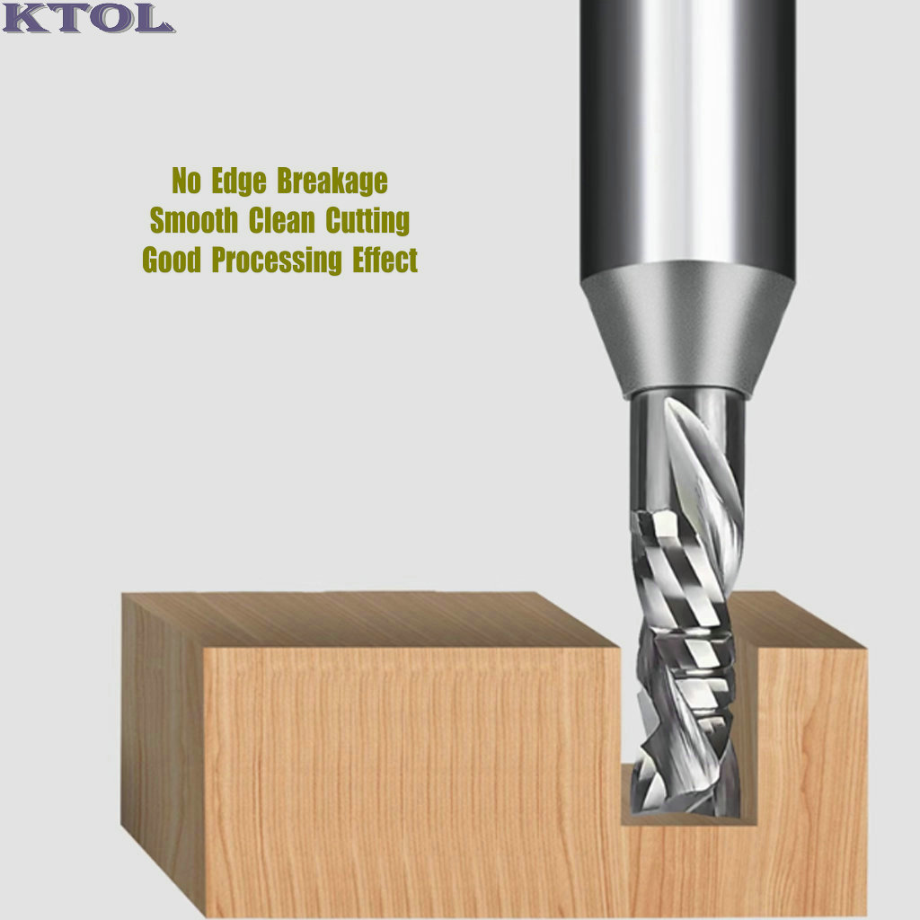 1/2" Shank 2-Flute Compression End Mill (3-Piece Set)