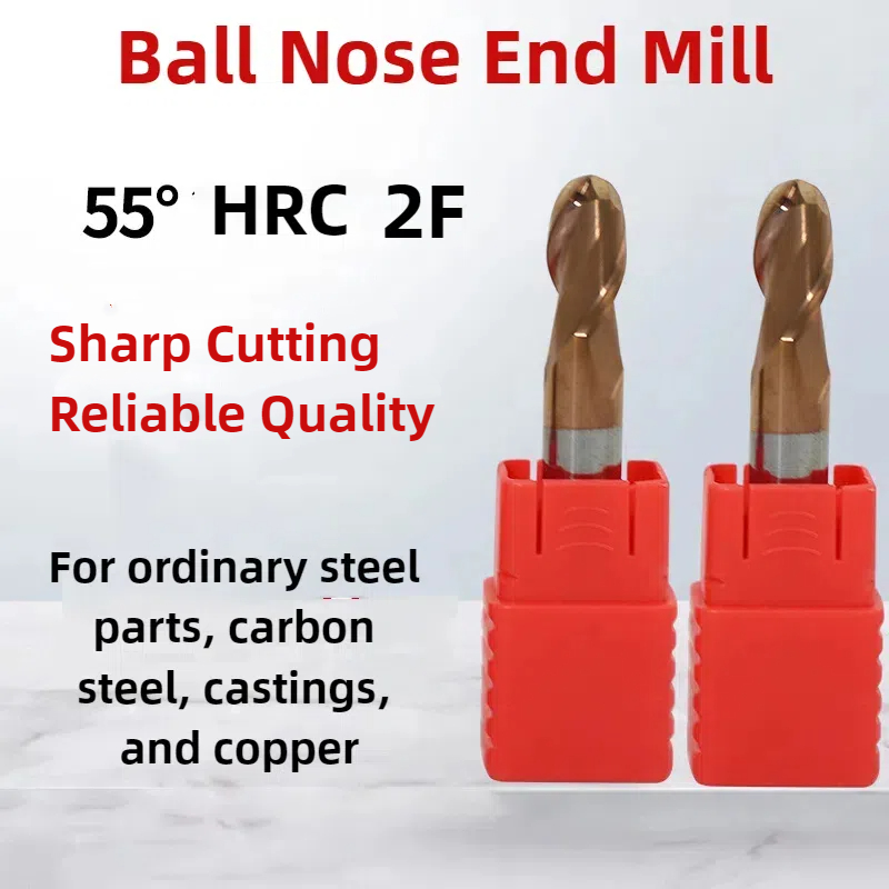 3.175mm Shank 2-Flute Ball Nose End Mill
