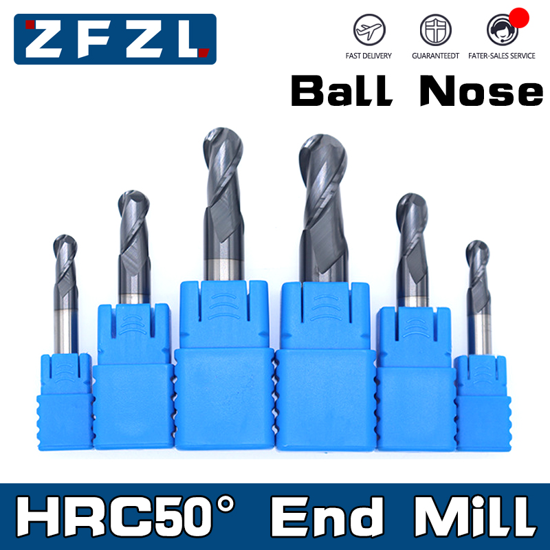 3.175mm Shank 2-Flute Ball Nose End Mill