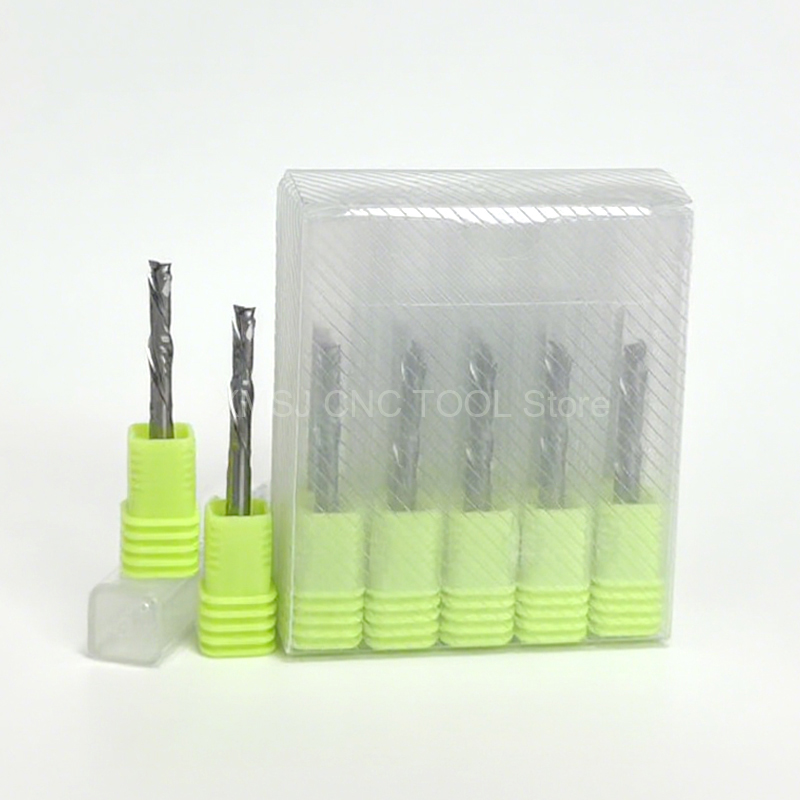 3.175mm Shank 2-Flute Compression End Mill | CNCRouterInfo