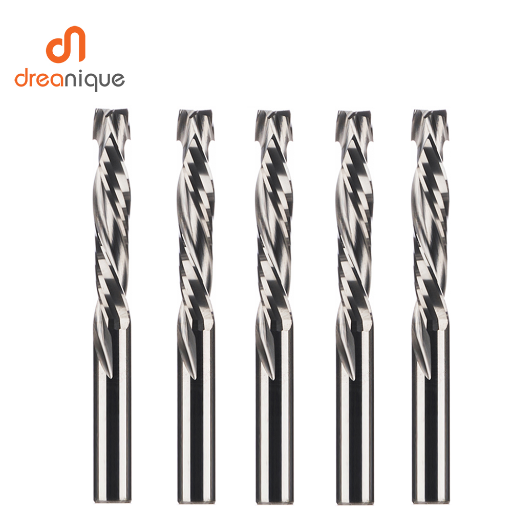 3.175mm Shank 2-Flute Compression End Mill (5-Piece Set)