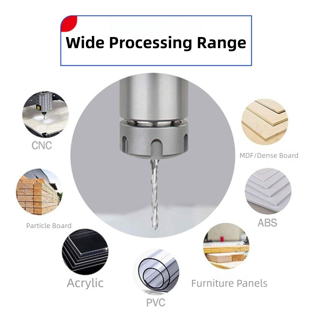 3.175mm Shank 2-Flute Upcut Spiral End Mill