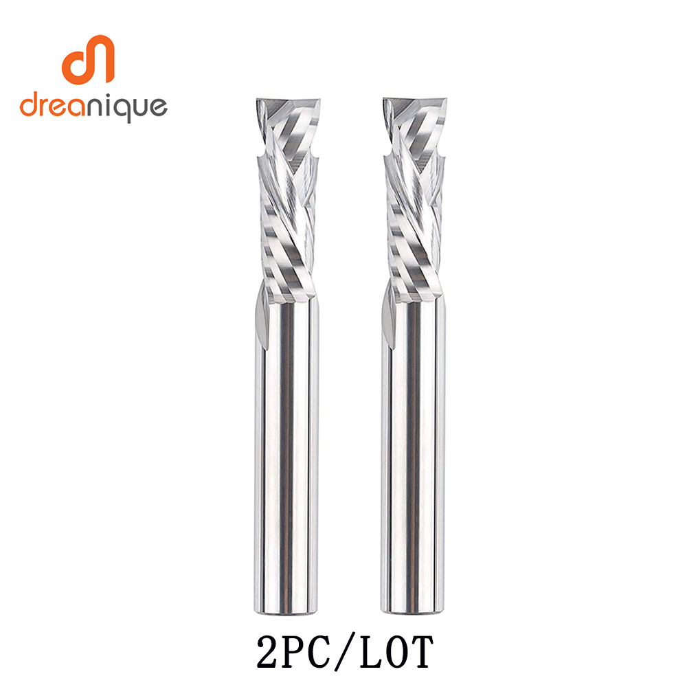 Dreanique 3.175mm Shank 2-Flute Compression End Mill (2-Piece Set)