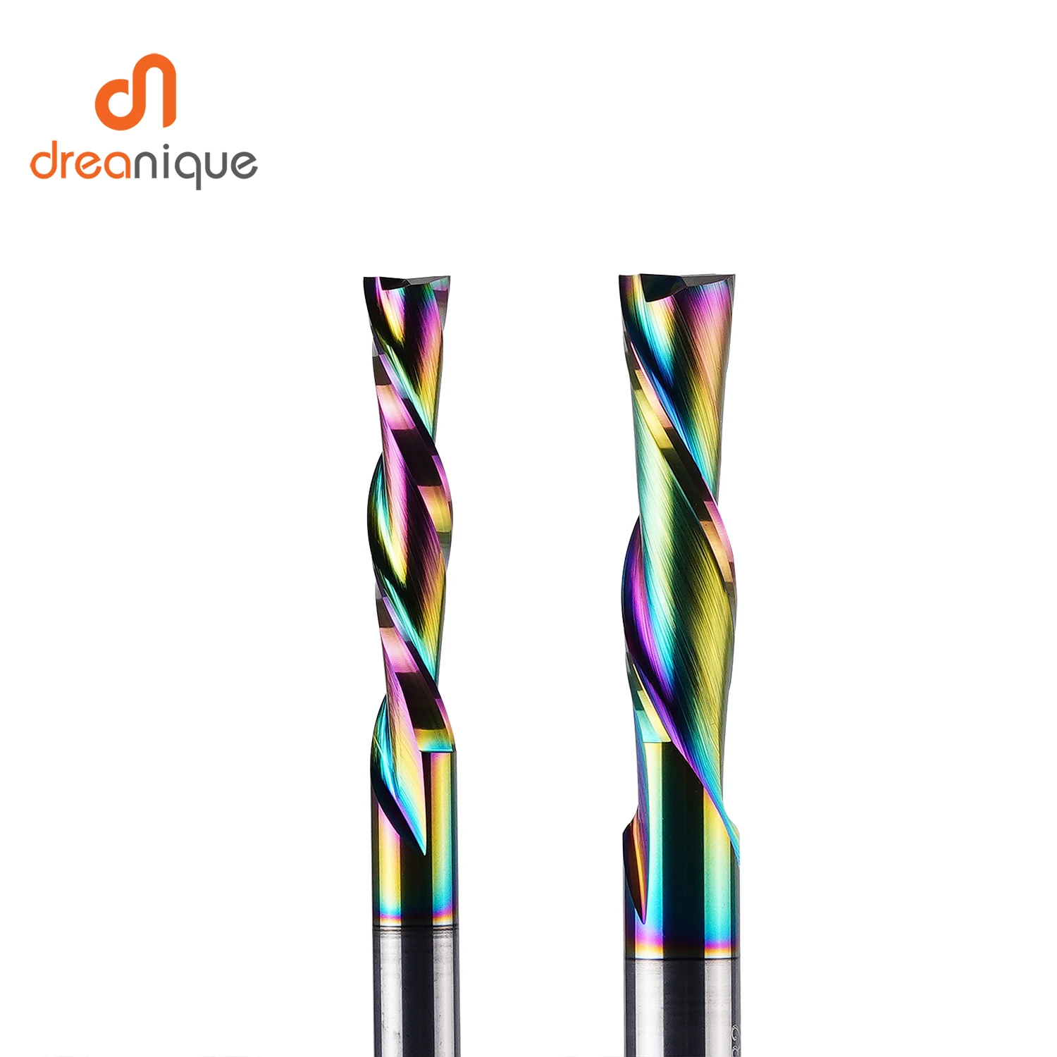 Dreanique DLC Coated 2-Flute 6mm Shank Downcut Spiral End Mill