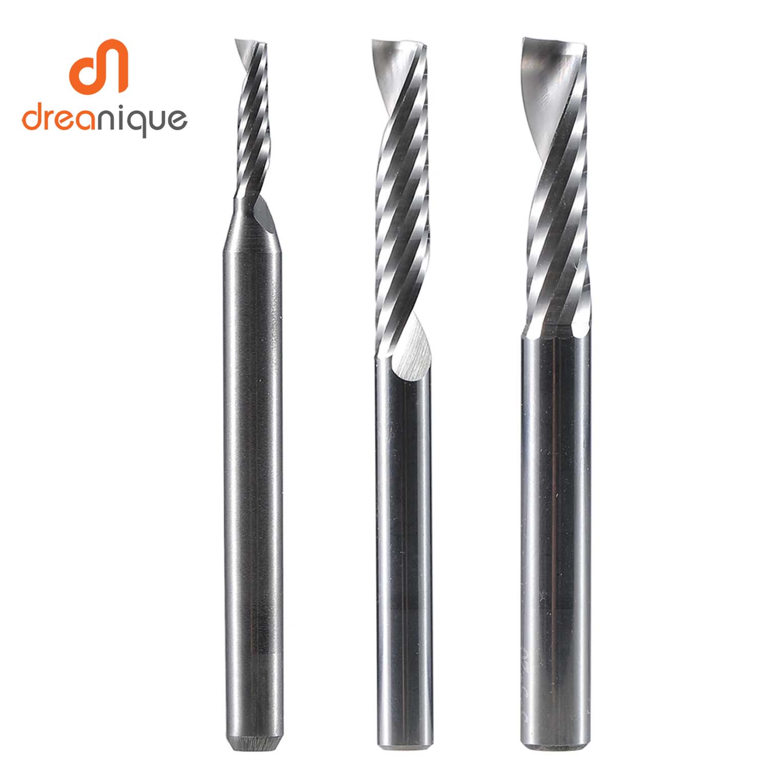 Dreanique 1-Flute 1/4" Shank Single Flute End Mill