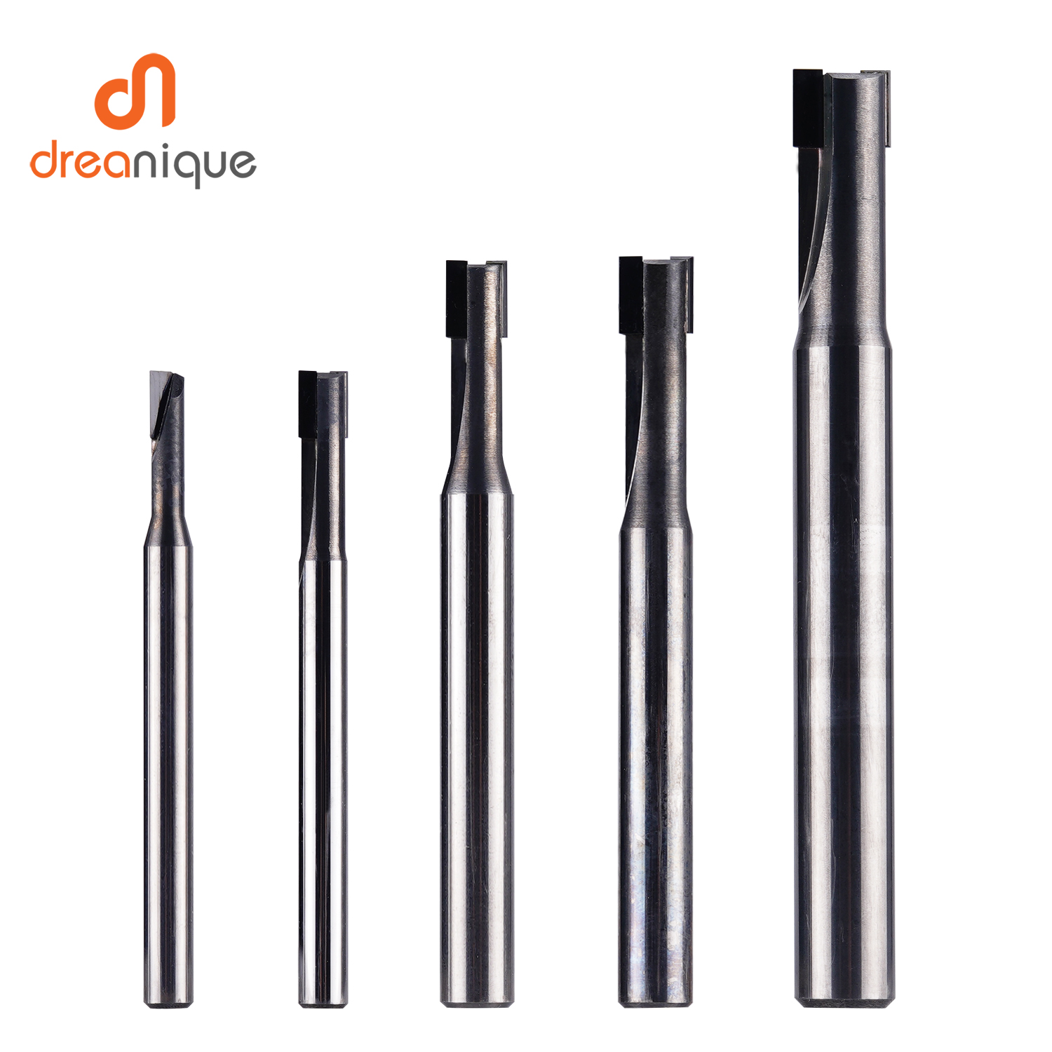 Dreanique 2-Flute 6mm Shank PCD Diamond Straight Flute End Mill