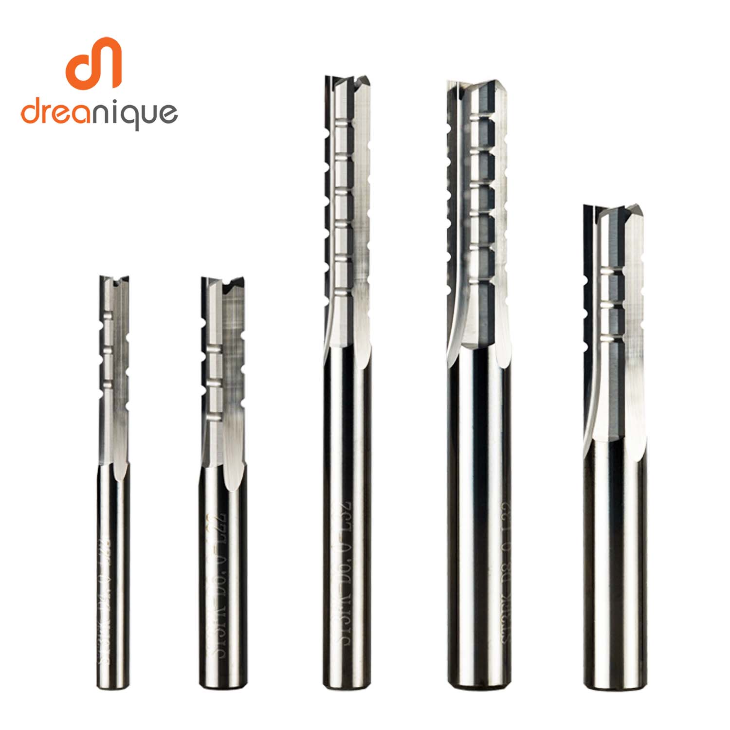 Dreanique 3-Flute 6mm Shank Straight Flute End Mill
