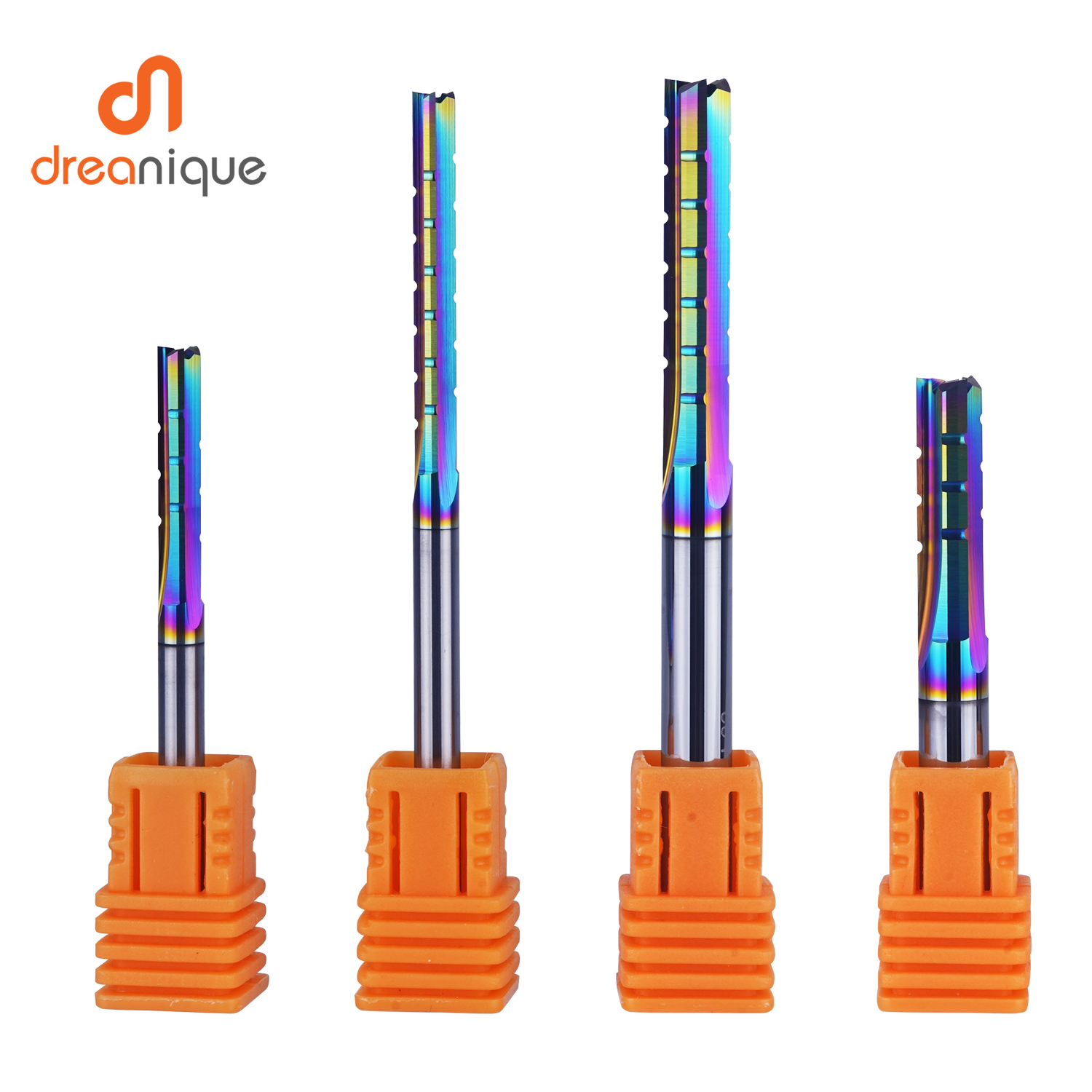 Dreanique DLC Coated 3-Flute 6mm Shank Straight Flute End Mill
