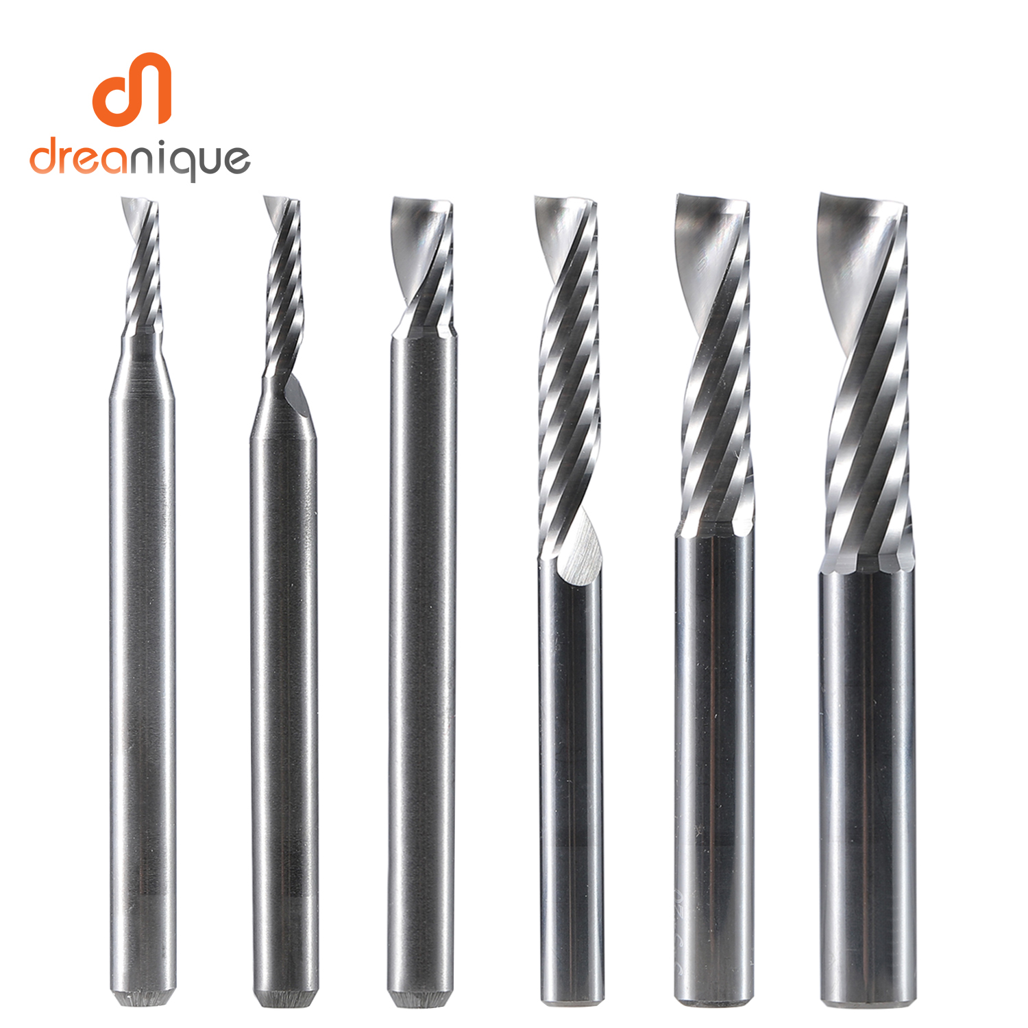 Dreanique 1-Flute 6mm Shank Upcut Spiral End Mill