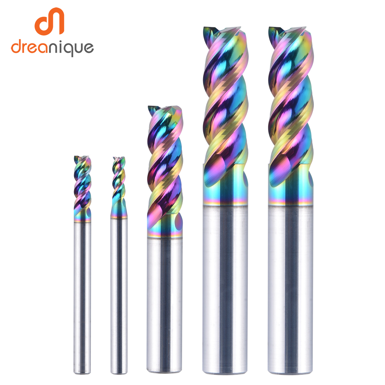 Dreanique DLC Coated 3-Flute 12mm Shank Upcut Spiral End Mill