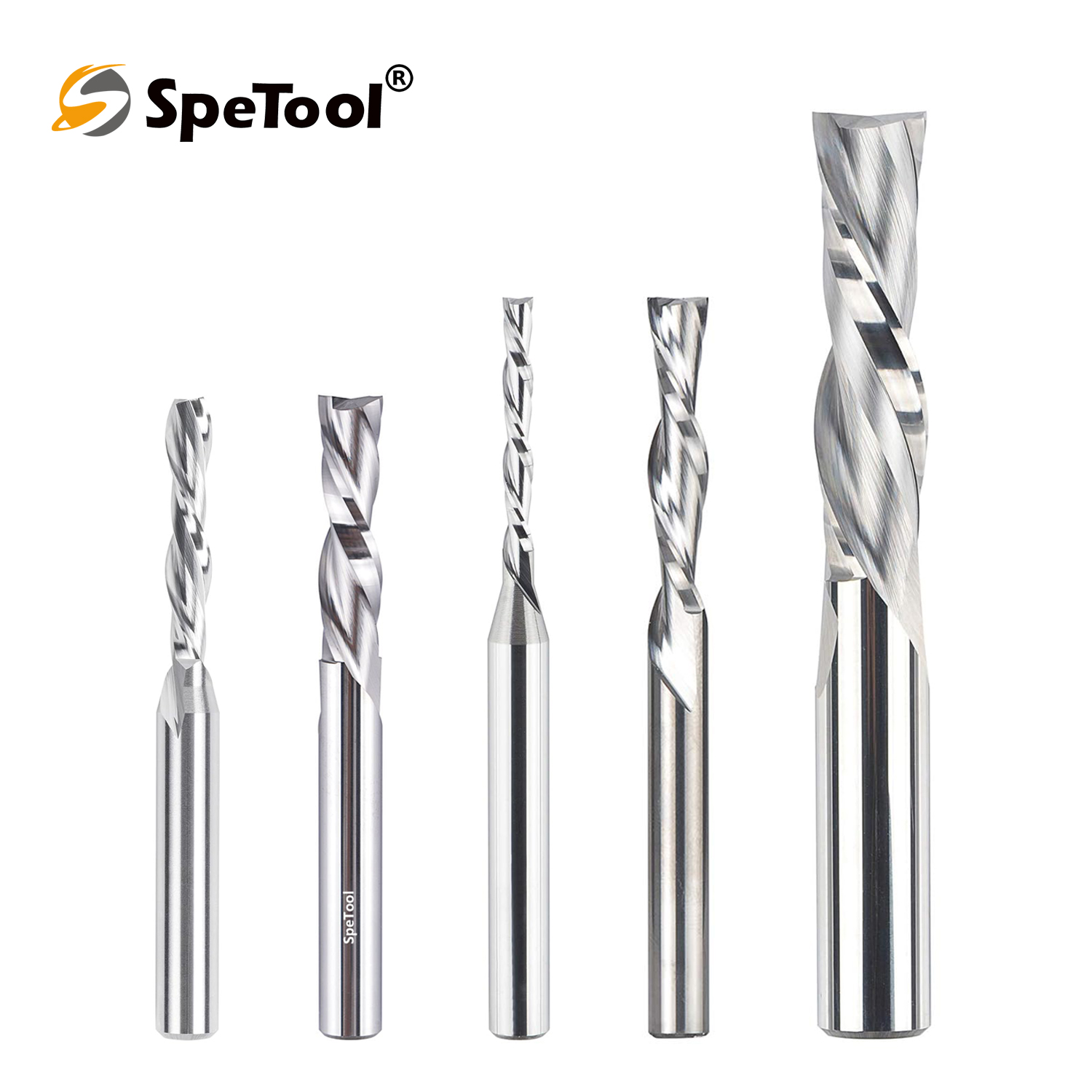SpeTool 1/2" Shank 2-Flute V-Shape Engraving Bit