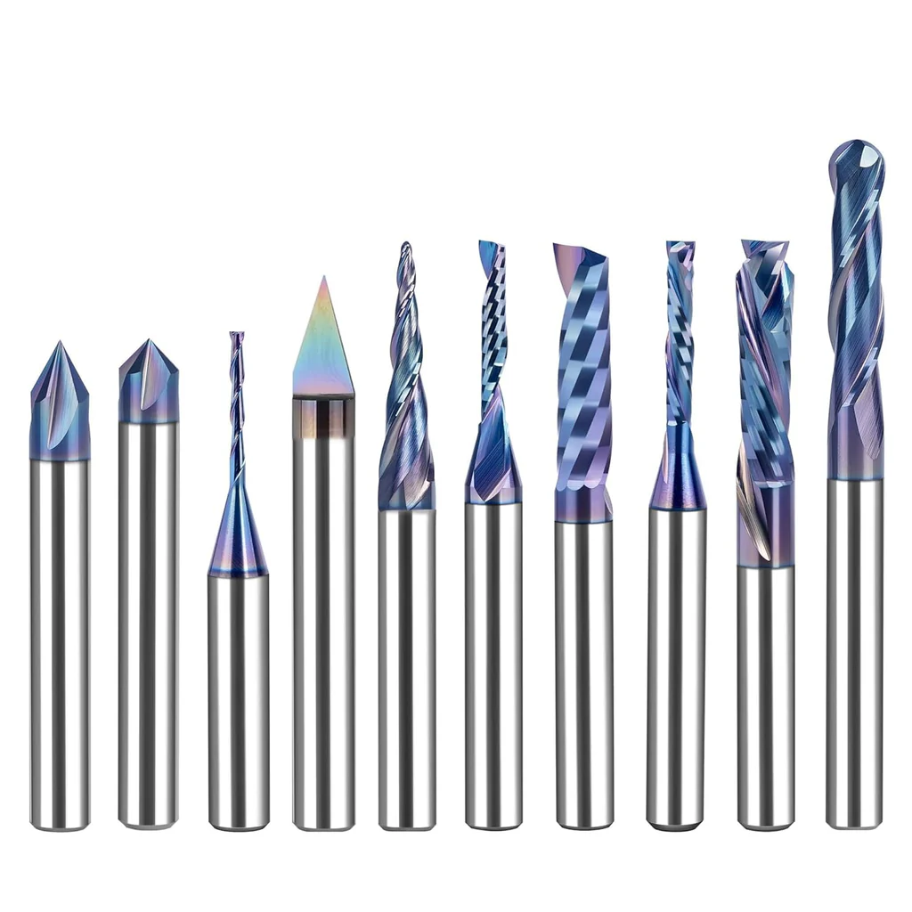 SpeTool 10-Piece CNC Router Bit Set