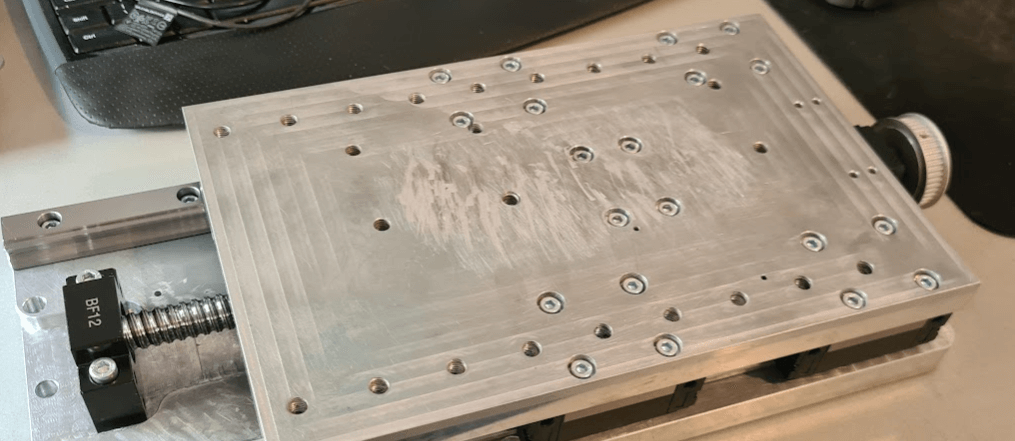 grattage de surface aluminium axe z bricolage cnc